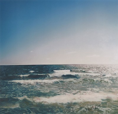 Gerhard Richter, geb. 1932, Bilbao, Seestück, Offset-Litho, handsigniert, 70 x 59.5 cm, unter Glas, Rahmen 79 x 78 cm