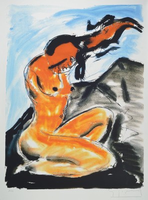 Stefan Szczesny, geb. 1951, Dancing on the stage, Giclee auf Baumwollpapier, handsigniert, num. 24/50, Blattgr. 80 x 60 cm