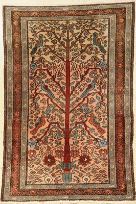 Hamadan "Lebensbaum" alt, Persien, um 1920,Wolle auf Baumwolle, ca. 147 x 99 cm, EHZ: 3