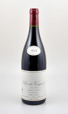 6 Flaschen 2014 Cls De Vougeot, Grand Cru, Vallet Freres, Gevrey-Chambertin, je 75 cl, 13 % Vol., Abstände zwischen Kapsel und Wein: ca. 0,5 cm, ...