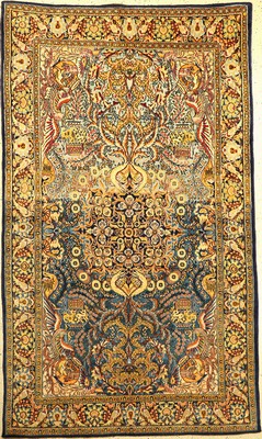 Ghom, Persien, ca. 40 Jahre, Wolle auf Baumwolle, ca. 239 x 143 cm, EHZ: 2-3 (beidseitig keine Fransen).