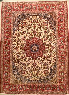 Esfahan alt, Persien, um 1940, Wolle auf Baumwolle, ca. 432 x 319 cm, EHZ: 2-3