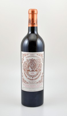 7 Flaschen 2000er Chateau Pichon-Longueville au Baron de Pichon-Longueville, Pauillac, Grand Cru Classe, je ca. 75 cl, 13 % Vol., Füllstände: je ...