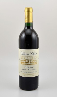12 Flaschen 1988 Chateau Clinet, Pomerol, je 75 cl, 12,5 % Vol., Füllstände: je into neck, hervorragende Erhaltungszustände, unverkostet, in OHK, ...