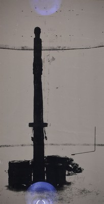 Joseph Beuys, 1921-1986, Diskussion mit Beuys, Siebdruck auf Leinen, mittig FIU- Stempel und Signatur, ca. 22x32cm, u.Gl., R. ca. 49.5x55.5cm