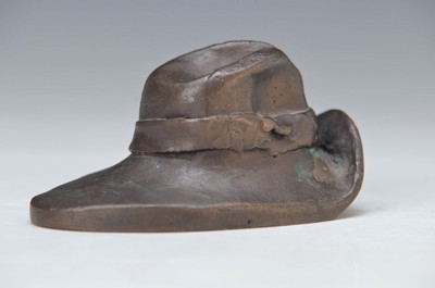 Paul Wunderlich ,1927 Eberswalde-2010 Saint- Pierre-de Vassols, "Hut" le chapeau de james joyce, sign., num. 1806/5000, ca. 8x5,5 cm
