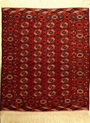 Buchara fein, Rußland, um 1930, Wolle auf Wolle, ca. 156 x 135 cm, EHZ: 2-3