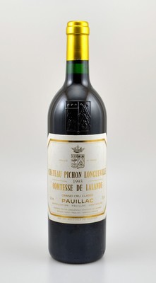 3 Flaschen 1993 Chateau Pichon Longueville Comtesse de Lalande, Pauillac, Grand Cru Classe, je 75 cl, 12,5 % Vol., Füllstände: je into neck, sehr ...