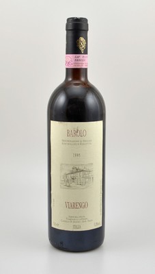 2 Flaschen 1995 Barolo Viarengo, je 75 cl, 13,5 % Vol., Füllstände: ca. upper mid shoulder, unverkostet, Provenienz: Aus einer privaten Weinsammlung