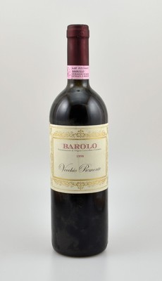 9 Flaschen 1998 Barolo Vecchio Piemonte, je 75 cl, 13,5 % Vol., Füllstände: je top shoulder, unverkostet, Provenienz: Aus einer privaten ...