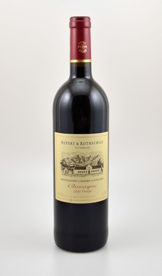 1 Flasche 1999 Rupert & Rothschild, Anthonij Ruoert & Benjamin de Rothschild, ca. 75 cl, 13,5 % Vol., Füllstand: ca. into neck, guter ...