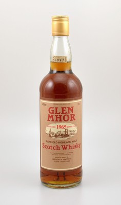 1 Flasche 1965 Single Malt Scotch Whisky, ca. 70 cl, 40 % Vol., distilled at Glen Mhor Distillery, 32 Years Old, im Jahr 1997 abgefüllt, ...