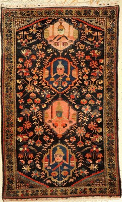 Hamadan antik, Persien, um 1910, Wolle auf Baumwolle, ca. 210 x 126 cm, EHZ: 2-3