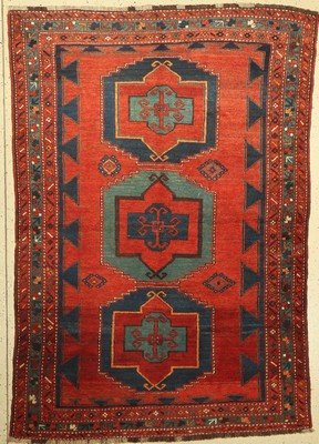 Kazak, Kaukasus, um 1900, Wolle auf Wolle, ca. 210 x 151 cm, EHZ: 2-3