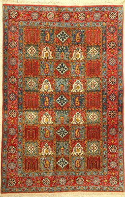 Ghom Kork, Persien, ca. 60 Jahre, Korkwolle, ca. 211 x 139 cm, EHZ: 2-3
