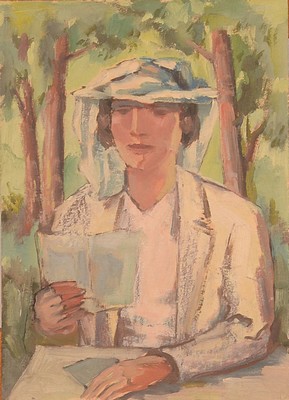 Albert Mueller, 1884-1963, Tempera auf Karton, unsign., ca. 35x25 cm