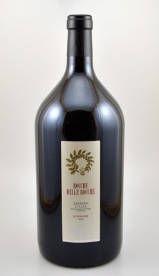 2 Doppelmagnumflaschen 2010 Rocche Delle Rocche Barbera D'Alba, je ca. 300 cl, 14 % Vol., Füllstände: je ca. into neck, hervorragende ...