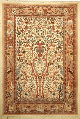 Mongolei fein, ca. 40 Jahre, Korkwolle auf Seide, ca. 271 x 185 cm, EHZ: 2