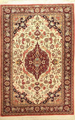 Ghom Seide (Signiert), Persien, ca. 50 Jahre, reine Naturseide, ca. 156 x 104 cm, EHZ: 2.