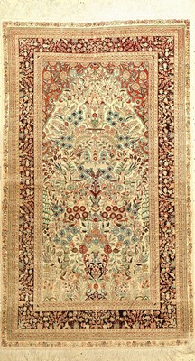 China Seide, ca. 40 Jahre, reine Naturseide, ca. 154 x 89 cm, EHZ: 2