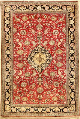 Seiden Ghom alt, Persien, ca. 40 Jahre, reine Naturseide, ca. 205 x 140 cm, EHZ: 3