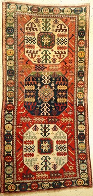 Chaily Kasak antik (Fragment), Kaukasus, Ende 19.Jhd., Wolle auf Wolle, ca. 218 x 105 cm, EHZ: 4