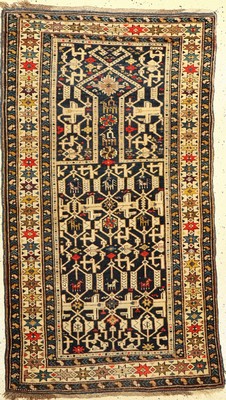 Konakgend Gebetsteppich alt, Kaukasus, um 1920, Wolle auf Wolle, ca. 151 x 84 cm, EHZ: 3