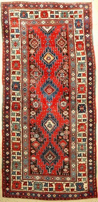Karabagh antik, Kaukasus, um 1900, Wolle auf Wolle, ca. 273 x 132 cm, EHZ: 2-3
