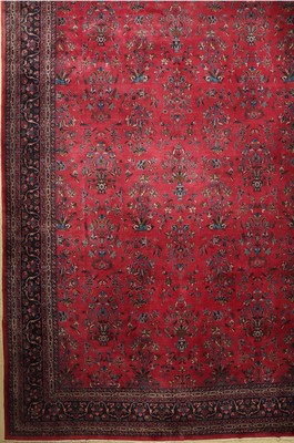 Palastteppich alt, Türkei, um 1950, Wolle auf Baumwolle, ca. 730 x 420 cm, EHZ: 3