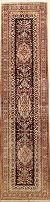 Seiden Ghom (Galerie), Persien, ca. 40 Jahre, reine Naturseide, ca. 390 x 96 cm, EHZ:2