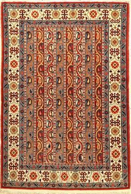 Ghom Kork (Shawl Design), Persien, ca. 30 Jahre, Korkwolle, ca. 153 x 106 cm, EHZ: 2-3