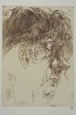 Horst Janssen, 1929-1995, Konvolut aus 2 Radierungen, je sign., je Motiv ca. 29x21 cm, gesamt ca. 53,5x40 cm