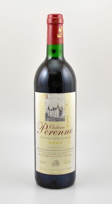 6 Flaschen 1994 Chateau Perenne, je ca. 75 cl, 12,5 % Vol., Füllstände: je ca. top shoulder, Etiketten z.T. beschmutzt, unverkostet