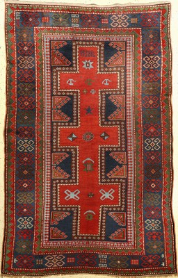 Armenische Kasak alt, Kaukasus, datiert 1938., Wolle auf Wolle, ca. 260 x 162 cm, EHZ:3