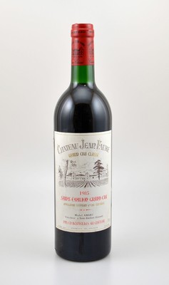 5 Flaschen 1985 Chateau Jean Faure, Saint-Emilion, Grand Cru Classe, je ca. 75 cl, Füllstände: je top shoulder, unverkostet