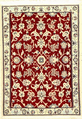 Nain fein (6 LA), Persien, ca. 15 Jahre, Korkwolle mit Seide, ca. 84 x 60 cm, EHZ: 2