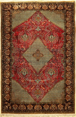 Seiden Ghom alt, Persien, ca. 40 Jahre, reine Naturseide, ca. 212 x 143 cm, EHZ: 2