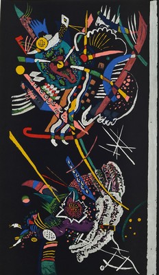 Wassily Kandinsky, 1866-1944, 3 Farblithografien, alle unter PP, gesamt ca. 50x72 cm