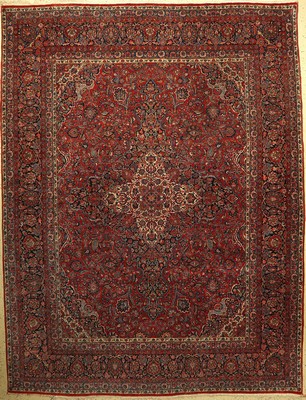Keschan Kork alt, Persien, um 1930, Wolle auf Baumwolle, ca. 360 x 278 cm, EHZ: 2-3, kleiner Riss