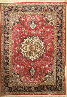 Täbriz alt, Persien, ca. 40 Jahre, Korkwolle, ca. 340 x 240 cm, EHZ: 2
