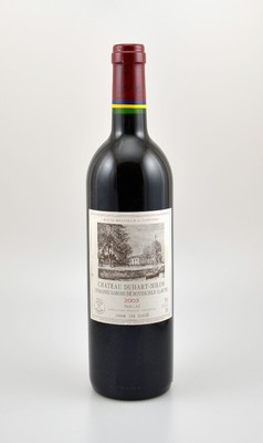 4 Flaschen 2003 Chateau Duhart-Milon Domains Barons de Rothschild (Lafite), Pauillac, je ca. 75 cl, 13 % Vol., Füllstände: je ca. into neck, ...