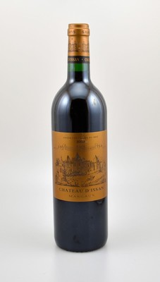 3 Flaschen 2003 Chateau D'Issan, Margaux, je ca. 75 cl, 12,5 % Vol., Füllstände: into neck, hervorragende Erhaltungszustände, unverkostet, ...