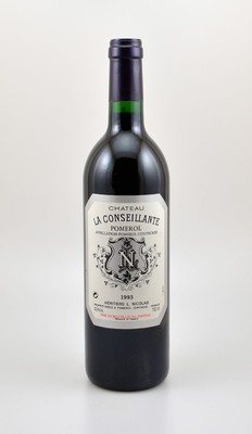 3 Flaschen 1993 Chateau La Conseillante, Pomerol, je ca. 75 cl, 12,5 % Vol., Füllstände: je into neck, sehr gute Erhaltungszustände, unverkostet, ...