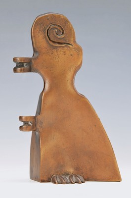 Barbara Rumpf, geb. 1960 Neustadt an der Weinstraße, Kleine Lilith, Bronzeskulptur patiniert, Gießerstempel Kunstguss Strehle, bezeichnet Lilith, ...