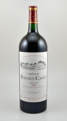 1 Magnumflasche 2000er Chateau Pontet Canet, Pauillac, Grand Cru Classe, ca. 150 cl, 13 % Vol., Füllstand: ca. into neck, hervorragender ...