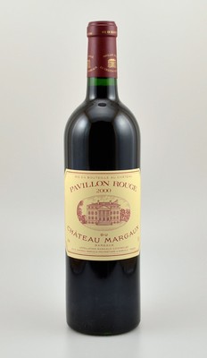 2 Flaschen 2000er Chateau Pavillon Rouge du Chateau Margaux, Margaux, 2. Wein von Chateau Margaux, je 75 cl, 13 % Vol, Füllstände: je into neck, ...