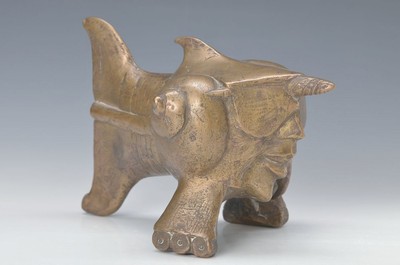 Gernot Rumpf, geb. 1941, Fischsohn, sign., monogram. , ca. 18,5x27x17,5 cm