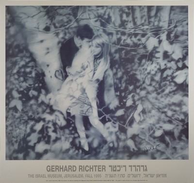 Gerhard Richter, geb. 1932, Lovers in the forest, Offset-Litho auf leichtem Karton, handsigniert, limit. Auflage von 500, WVZ Richter Nr. 122, Hrsg. ...