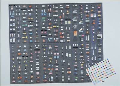 Damien Hirst, geb. 1965 Bristol, Pharmacy, Multiple, ca. 54x49cm, u.Gl., R.