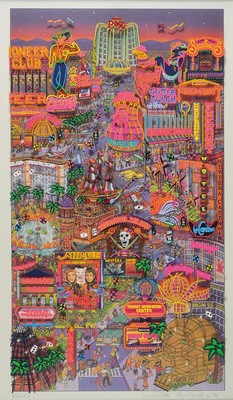 Susannah Macdonald, geb. 1954, Las Vegas, dreidimensionale Farbserigraphie von 1996, num. 75/325, handsign., ca. 81x60cm